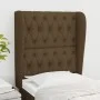 Kopfteil mit dunkelbraunen Stoffohren 83x23x118/128 cm von , Kopf- und Fußteile - Ref: Foro24-3118269, Preis: 94,11 €, Rabatt: %