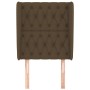 Headboard with dark brown fabric ears 83x23x118/128 cm by , Headboards and footboards - Ref: Foro24-3118269, Price: 95,67 €, ...