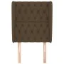 Headboard with dark brown fabric ears 83x23x118/128 cm by , Headboards and footboards - Ref: Foro24-3118269, Price: 93,71 €, ...