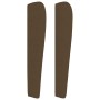 Headboard with dark brown fabric ears 83x23x118/128 cm by , Headboards and footboards - Ref: Foro24-3118269, Price: 95,67 €, ...
