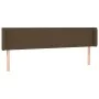 Kopfteil aus dunkelgrauem Stoff, 203 x 16 x 78/88 cm von , Kopf- und Fußteile - Ref: Foro24-3118513, Preis: 66,97 €, Rabatt: %