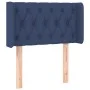 Kopfteil aus blauem Stoff, 83 x 16 x 78/88 cm von , Kopf- und Fußteile - Ref: Foro24-3119084, Preis: 48,06 €, Rabatt: %