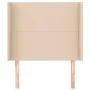Headboard with ears cappuccino synthetic leather 83x16x118/128 cm by , Headboards and footboards - Ref: Foro24-3119377, Price...