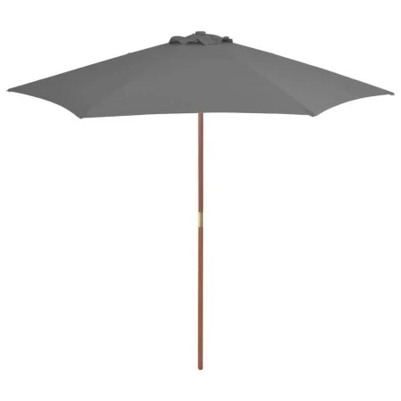 Garden umbrella with wooden pole 270 cm anthracite by vidaXL, Umbrellas - Ref: Foro24-44515, Price: 59,08 €, Discount: %