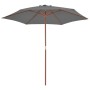 Gartenschirm mit Holzstange 270 cm Anthrazit von vidaXL, Sonnenschirme - Ref: Foro24-44515, Preis: 60,22 €, Rabatt: %