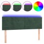 Dunkelgraues Samtkopfteil mit LED 144x5x78/88 cm von , Kopf- und Fußteile - Ref: Foro24-3121803, Preis: 60,04 €, Rabatt: %