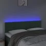 Cabecero con LED de terciopelo gris oscuro 144x5x78/88 cm de , Cabeceros y pies de cama - Ref: Foro24-3121803, Precio: 58,20 ...