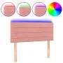 Cabecero con LED de terciopelo rosa 90x5x78/88 cm de , Cabeceros y pies de cama - Ref: Foro24-3121793, Precio: 47,43 €, Descu...