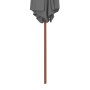 Garden umbrella with wooden pole 270 cm anthracite by vidaXL, Umbrellas - Ref: Foro24-44515, Price: 60,22 €, Discount: %