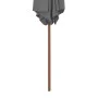 Gartenschirm mit Holzstange 270 cm Anthrazit von vidaXL, Sonnenschirme - Ref: Foro24-44515, Preis: 59,14 €, Rabatt: %