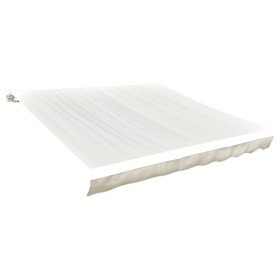 Toldo de lona blanco crema 500x300 cm Toldo de lona blanco crema 500x300 cm