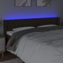 Headboard with LED in dark brown fabric 203x16x78/88 cm by , Headboards and footboards - Ref: Foro24-3123597, Price: 108,26 €...