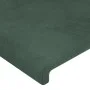 Dunkelgrünes Samtkopfteil mit LED 163x16x118/128 cm von , Kopf- und Fußteile - Ref: Foro24-3123825, Preis: 132,69 €, Rabatt: %