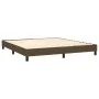 Box spring bed with dark brown fabric mattress 160x200 cm by , Beds and slatted bases - Ref: Foro24-3126336, Price: 496,84 €,...