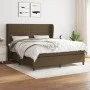Box spring bed with dark brown fabric mattress 160x200 cm by , Beds and slatted bases - Ref: Foro24-3128056, Price: 541,84 €,...