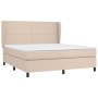 Boxspringbett mit Cappuccino-Kunstledermatratze 180x200cm von , Betten und Lattenroste - Ref: Foro24-3128930, Preis: 661,88 €...