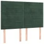 Box spring bed with dark green velvet mattress 140x190 cm by , Beds and slatted bases - Ref: Foro24-3129270, Price: 520,95 €,...