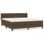 Boxspringbett mit dunkelbrauner Stoffmatratze 160x200 cm von , Betten und Lattenroste - Ref: Foro24-3129804, Preis: 493,98 €,...