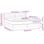 Boxspringbett mit dunkelbrauner Stoffmatratze 160x200 cm von , Betten und Lattenroste - Ref: Foro24-3129804, Preis: 506,19 €,...