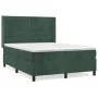 Boxspringbett mit dunkelgrüner Samtmatratze 140x190 cm von , Betten und Lattenroste - Ref: Foro24-3132738, Preis: 524,90 €, R...