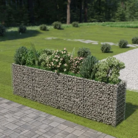 Gabionenbett aus Stahl 360x50x100 cm von vidaXL, Töpfe und Pflanzgefäße - Ref: Foro24-143560, Preis: 171,46 €, Rabatt: %