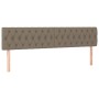 Boxspringbett mit Matratze und LED-Leuchten taupegrauer Stoff 200x200 cm von , Betten und Lattenroste - Ref: Foro24-3133425, ...