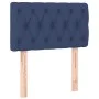 Box spring bed with mattress and LED blue fabric 80x200 cm by , Beds and slatted bases - Ref: Foro24-3133915, Price: 292,82 €...