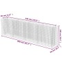 Gabionenbett aus Stahl 360x50x100 cm von vidaXL, Töpfe und Pflanzgefäße - Ref: Foro24-143560, Preis: 182,70 €, Rabatt: %