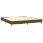 Box spring bed with LED mattress dark brown fabric 180x200 cm by , Beds and slatted bases - Ref: Foro24-3133976, Price: 549,2...