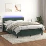 Boxspringbett mit Matratze und LED-Samt in Dunkelgrün, 140 x 200 cm von , Betten und Lattenroste - Ref: Foro24-3134468, Preis...