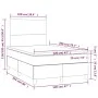 Box spring bed with mattress and LED dark brown fabric 120x200 cm by , Beds and slatted bases - Ref: Foro24-3135264, Price: 3...