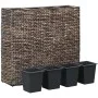 Arriate con 4 macetas jacinto de agua marrón de vidaXL, Maceteros y jardineras - Ref: Foro24-45575, Precio: 116,40 €, Descuen...