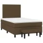 Box spring bed with dark brown fabric mattress 120x200 cm by , Beds and slatted bases - Ref: Foro24-3136424, Price: 448,03 €,...