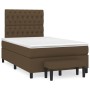 Box spring bed with dark brown fabric mattress 120x200 cm by , Beds and slatted bases - Ref: Foro24-3136824, Price: 482,23 €,...