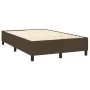 Box spring bed with dark brown fabric mattress 120x200 cm by , Beds and slatted bases - Ref: Foro24-3136824, Price: 473,58 €,...
