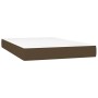 Box spring bed with dark brown fabric mattress 120x200 cm by , Beds and slatted bases - Ref: Foro24-3136824, Price: 482,23 €,...