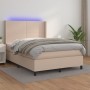 Boxspringbett LED Matratze Cappuccino Kunstleder 140x200cm von , Betten und Lattenroste - Ref: Foro24-3139270, Preis: 505,65 ...