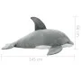 Grauer ausgestopfter Delfin von vidaXL, Stofftiere - Ref: Foro24-80231, Preis: 61,99 €, Rabatt: %