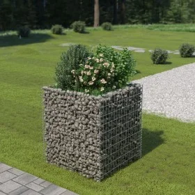 Arriate de gaviones de acero 90x90x100 cm de vidaXL, Maceteros y jardineras - Ref: Foro24-143556, Precio: 96,65 €, Descuento: %