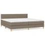 Boxspringbett mit taupegrauer Stoffmatratze 200x200 cm von , Betten und Lattenroste - Ref: Foro24-3140805, Preis: 618,03 €, R...