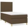 Box spring bed with dark brown fabric mattress 80x200 cm by , Beds and slatted bases - Ref: Foro24-3142132, Price: 323,45 €, ...