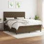 Boxspringbett mit dunkelbrauner Stoffmatratze 160x200 cm von , Betten und Lattenroste - Ref: Foro24-3142028, Preis: 579,01 €,...