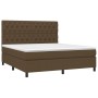 Boxspringbett mit dunkelbrauner Stoffmatratze 160x200 cm von , Betten und Lattenroste - Ref: Foro24-3142028, Preis: 603,89 €,...