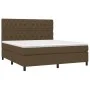 Boxspringbett mit dunkelbrauner Stoffmatratze 160x200 cm von , Betten und Lattenroste - Ref: Foro24-3142028, Preis: 579,01 €,...