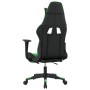 Silla gaming con reposapiés cuero sintético negro verde de , Sillones para videojuegos - Ref: Foro24-3143702, Precio: 135,16 ...