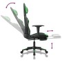 Silla gaming con reposapiés cuero sintético negro verde de , Sillones para videojuegos - Ref: Foro24-3143702, Precio: 135,16 ...