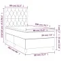 Boxspringbett mit dunkelbrauner Stoffmatratze 80x200 cm von , Betten und Lattenroste - Ref: Foro24-3142532, Preis: 338,52 €, ...