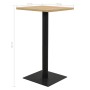 Bistrotisch aus Eiche 70x70x107 cm von , Küchen- und Esstische - Ref: Foro24-321928, Preis: 132,41 €, Rabatt: %