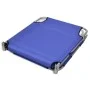 Klappbare Stahlliege mit Kopfpolster stahlblau von , Liegen - Ref: Foro24-41481, Preis: 64,92 €, Rabatt: %