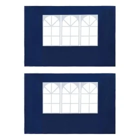 Partyzeltwände mit Fenster 2 Stück PE blau von , Zelte und Pavillons - Ref: Foro24-45115, Preis: 20,19 €, Rabatt: %